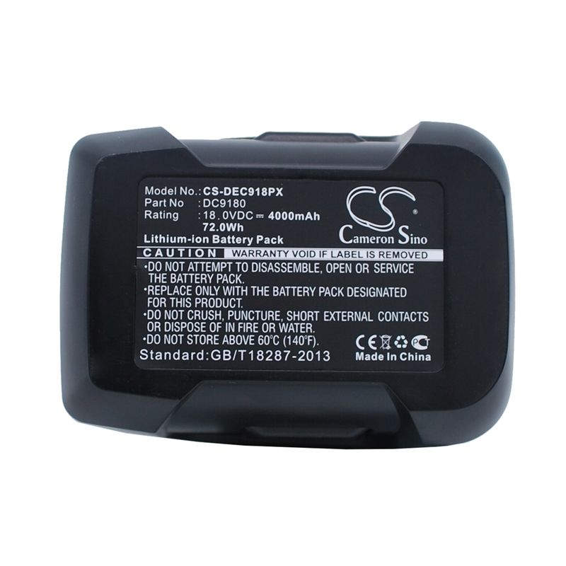 Li-ion Battery Fits Dewalt, Dcd925, Dcd925b2, Dcd925ka 18.0v, 4000mah Power Tools Cameron Sino Technology Limited