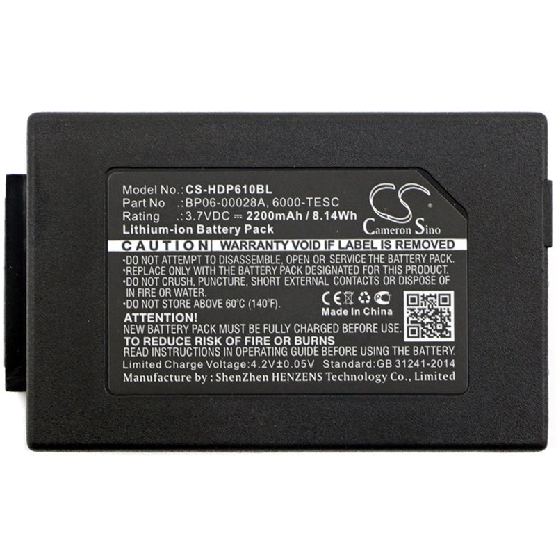 Li-ion Battery Fits Dolphin, 6000lu1, 6100, 6110 3.7v, 2200mah Barcode Scanner Cameron Sino Technology Limited