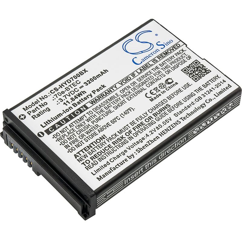 Li-ion Battery Fits Dolphin, 60s, 70e, 75e 3.7v, 3200mah Barcode Scanner Cameron Sino Technology Limited