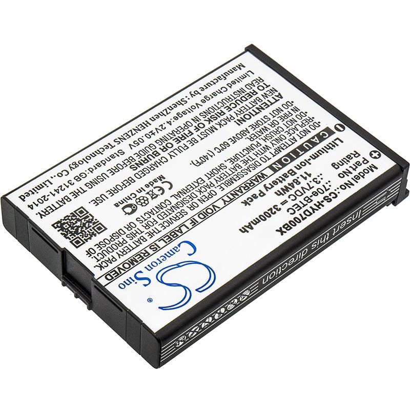 Li-ion Battery Fits Dolphin, 60s, 70e, 75e 3.7v, 3200mah Barcode Scanner Cameron Sino Technology Limited