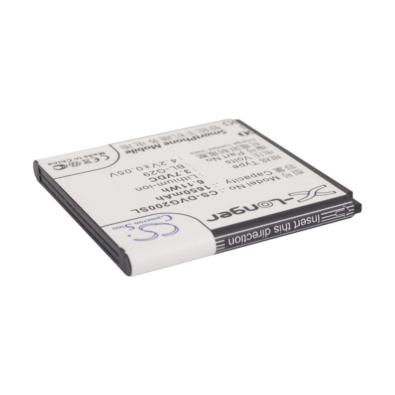 Li-ion Battery fits Doov, d200t, d210t, ieva d2 3.7V, 1650mAh Mobile & SmartPhone Cameron Sino Technology Limited