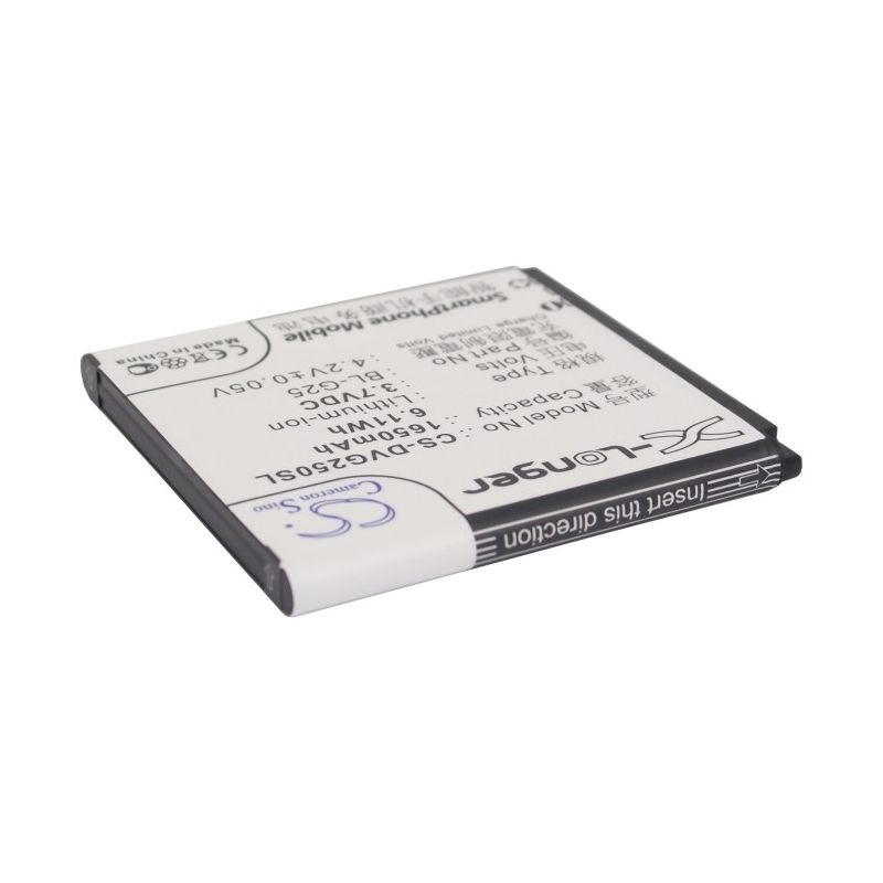 Li-ion Battery fits Doov, d3, d770, g25 3.7V, 1650mAh Mobile & SmartPhone Cameron Sino Technology Limited