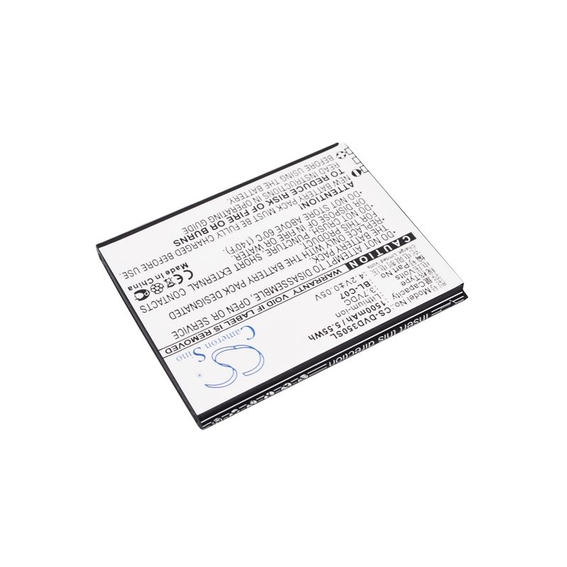 Li-ion Battery fits Doov, d350 3.7V, 1500mAh Mobile & SmartPhone Cameron Sino Technology Limited