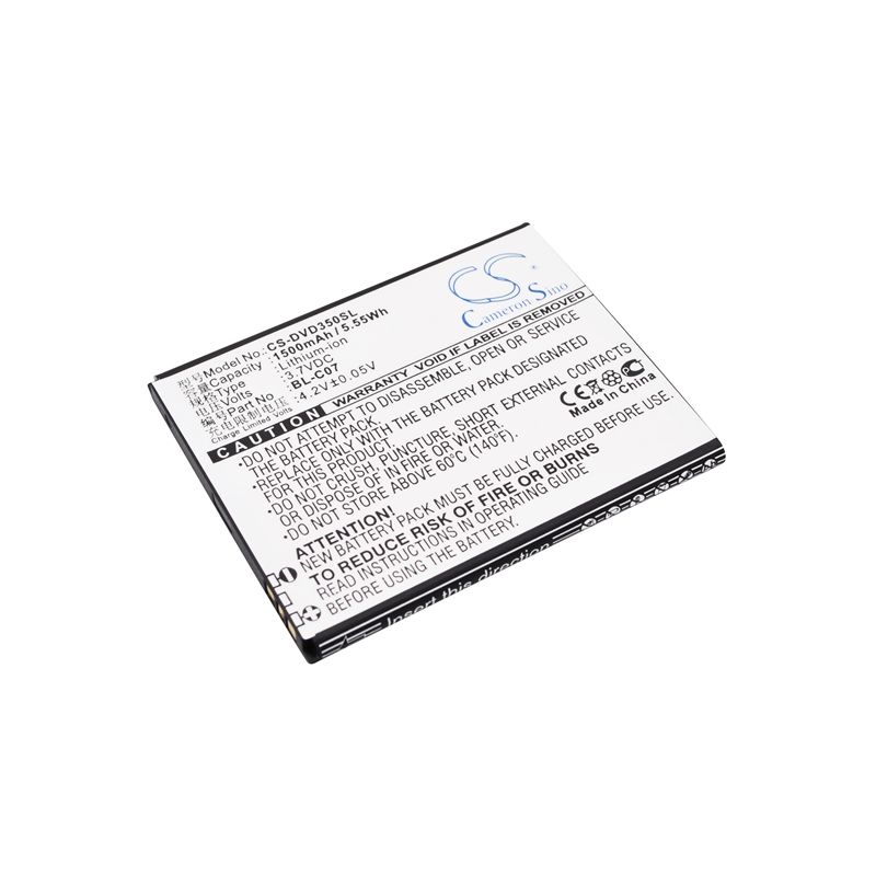 Li-ion Battery fits Doov, d350 3.7V, 1500mAh Mobile & SmartPhone Cameron Sino Technology Limited