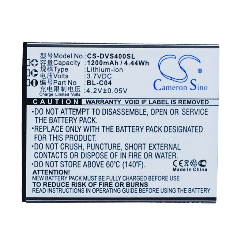 Li-ion Battery fits Doov, d500, isuper s1, isuper s1k 3.7V, 1200mAh Mobile & SmartPhone Cameron Sino Technology Limited