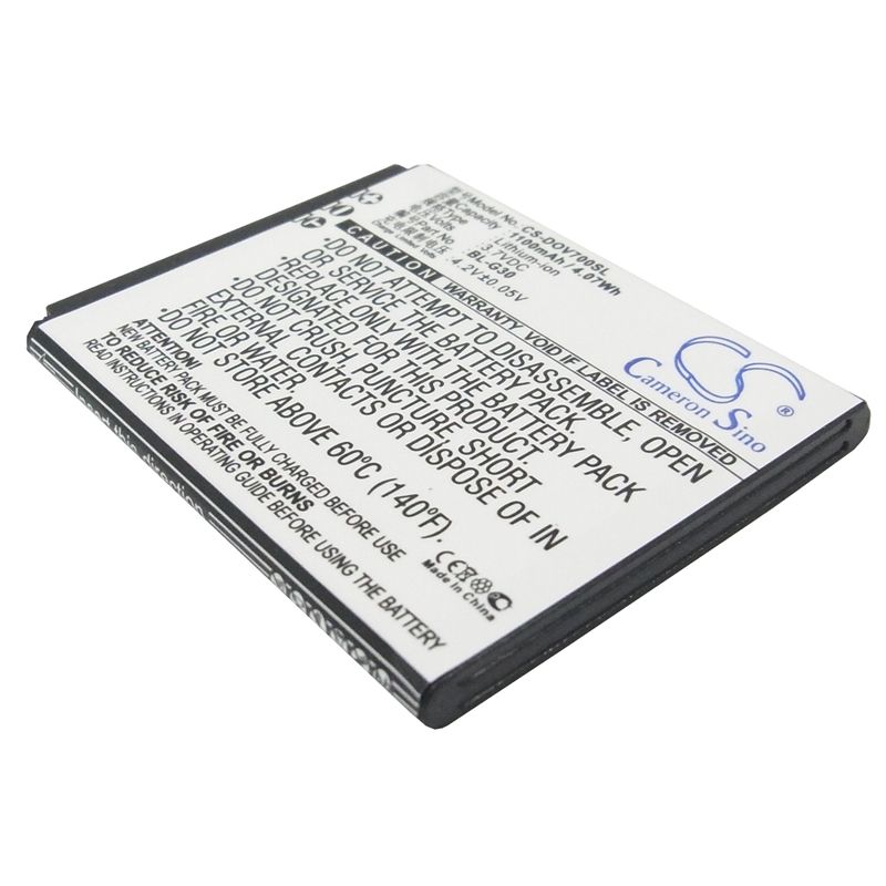 Li-ion Battery fits Doov, d7, ieva d7 3.7V, 1100mAh Communications Cameron Sino Technology Limited (Suspended)
