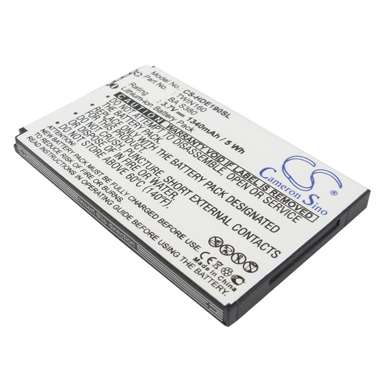 Li-ion Battery Fits Dopod, A6288, T5399, Touch Twin 3.7v, 1340mah Communications Cameron Sino Technology Limited