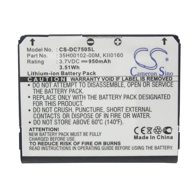 Li-ion Battery fits Dopod, c750, htc, juno 3.7V, 950mAh Mobile & SmartPhone Cameron Sino Technology Limited