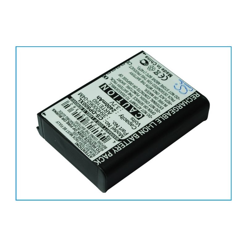 Li-ion Battery fits Dopod, m700, p800, p800w 3.7V, 2400mAh Mobile & SmartPhone Cameron Sino Technology Limited