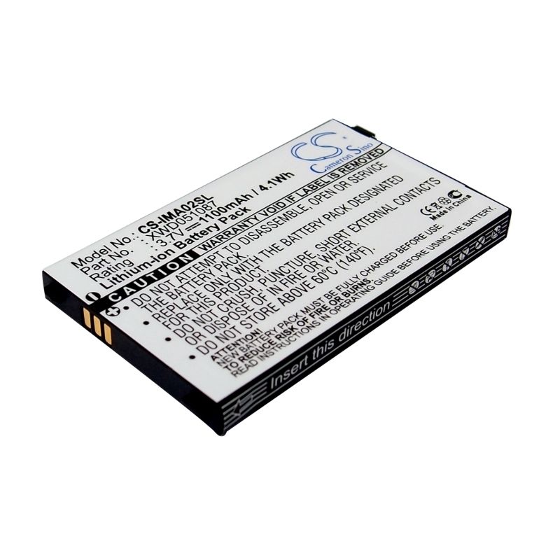 Li-ion Battery fits Dopod, pean, i-mate, pdal 3.7V, 1100mAh Mobile & SmartPhone Cameron Sino Technology Limited