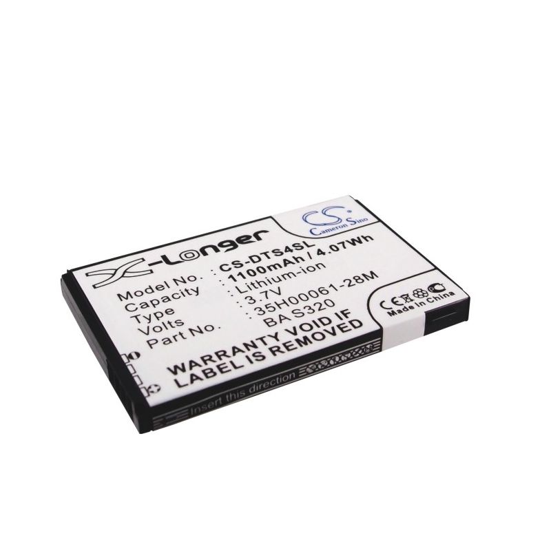 Li-ion Battery fits Dopod, t2222, touch viva, htc 3.7V, 1100mAh Communications Cameron Sino Technology Limited