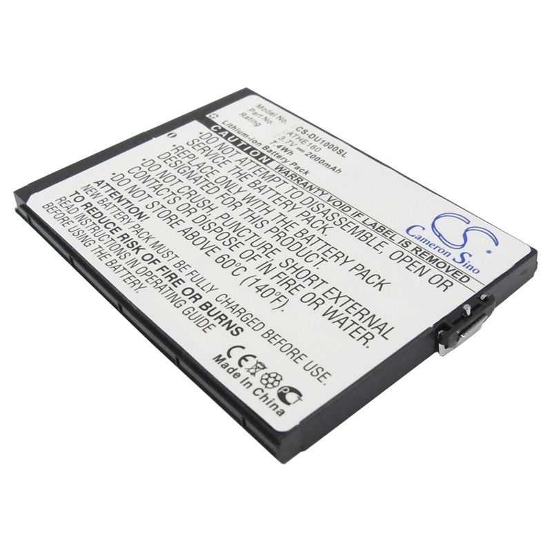 Li-ion Battery fits Dopod, u1000, htc, advantage x7500 3.7V, 2000mAh Mobile & SmartPhone Cameron Sino Technology Limited