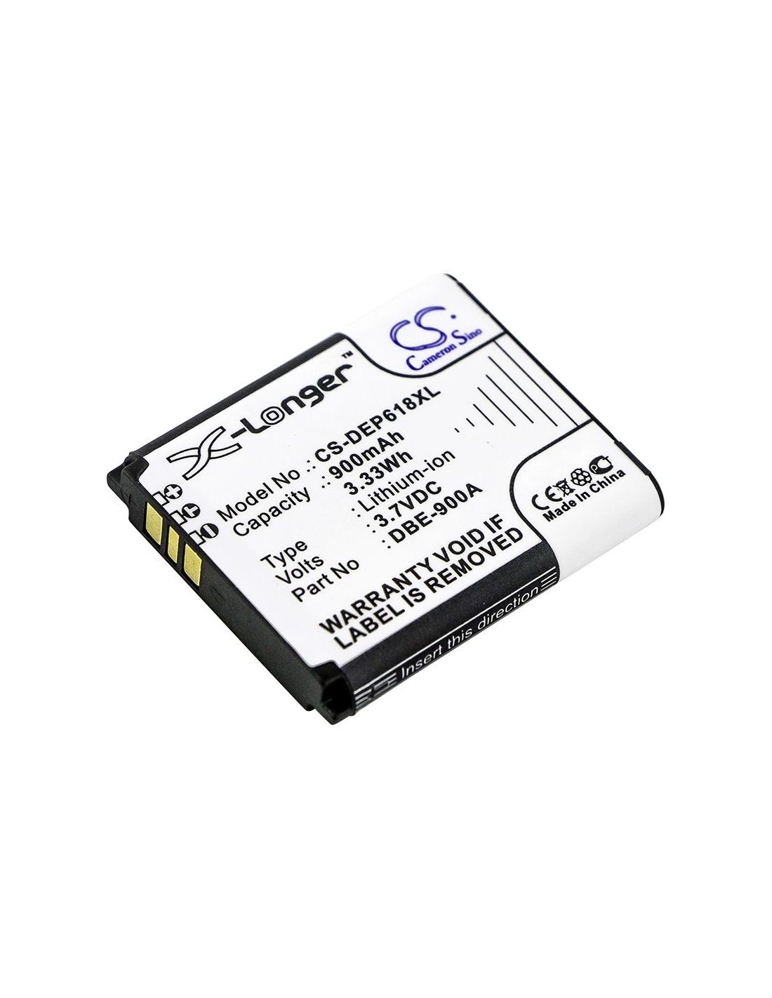 Li-ion Battery fits Doro, phoneeasy 618 3.7V, 900mAh Mobile & SmartPhone Cameron Sino Technology Limited
