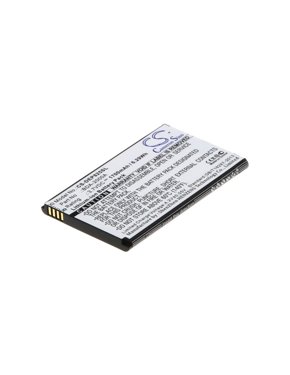 Li-ion Battery Fits Doro,8030,8031, Liberto 8030 3.7v, 1700mah Mobile & SmartPhone Cameron Sino Technology Limited