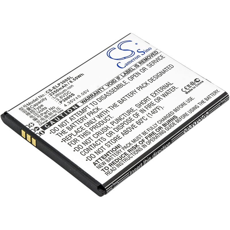 Li-ion Battery fits Elephone, p3000, p3000s, precious p3000 3.8V, 2250mAh Mobile & SmartPhone Cameron Sino Technology Limited
