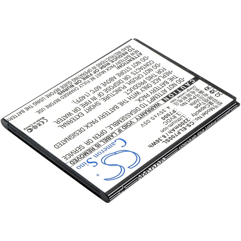 Li-ion Battery fits Elephone, p7000, precious p7000 3.8V, 2200mAh Mobile & SmartPhone Cameron Sino Technology Limited