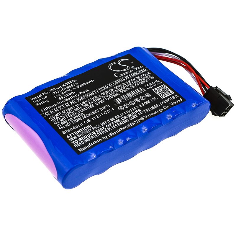 Li-ion Battery fits Eloik, Alk-80, Alk-88 10.8V, 5200mAh Equipment & Survey & Test Cameron Sino Technology Limited