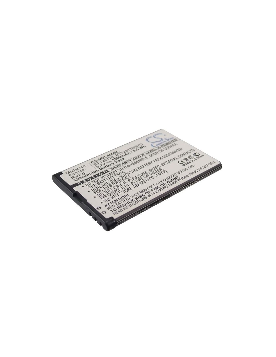 Li-ion Battery fits Elson, el400, mobistel el400, emporia 3.7V, 1500mAh Mobile & SmartPhone Cameron Sino Technology Limited