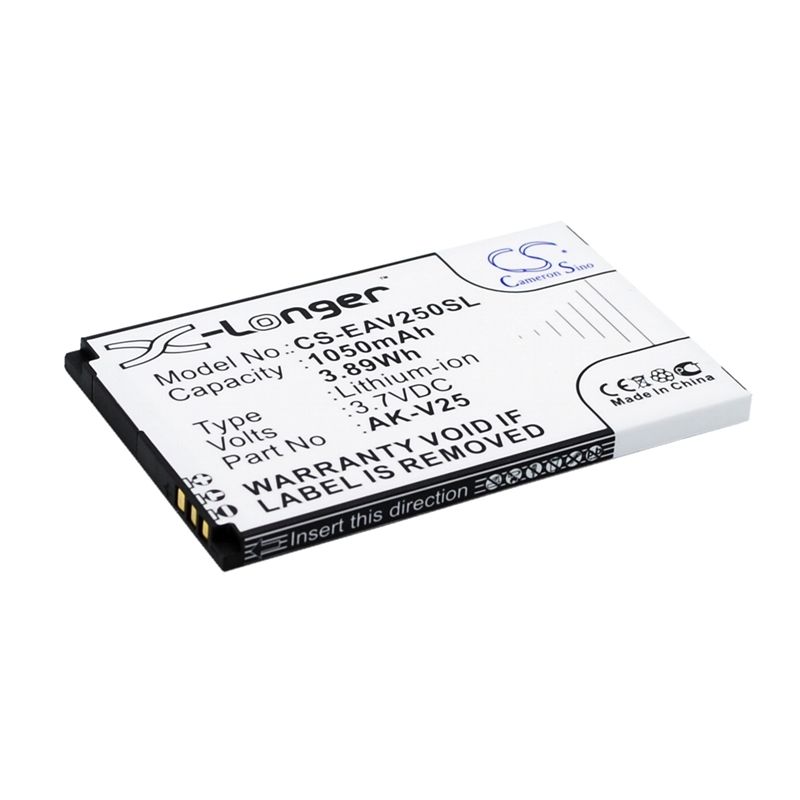 Li-ion Battery fits Emporia, euphoria, pure, v25 3.7V, 1050mAh Mobile & SmartPhone Cameron Sino Technology Limited