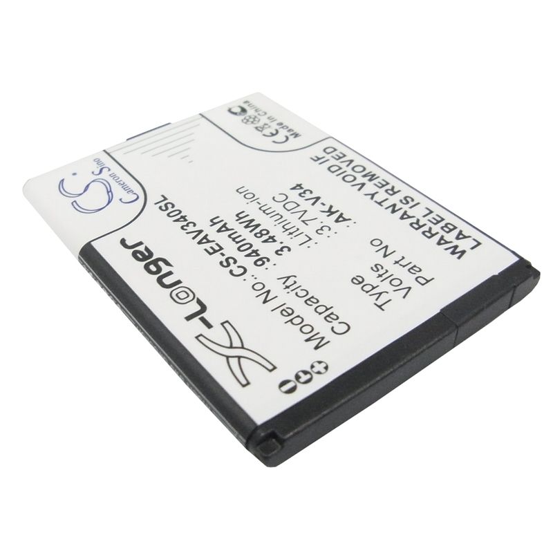 Li-ion Battery fits Emporia, glam, v34, v34_001 3.7V, 940mAh Communications Cameron Sino Technology Limited (Suspended)
