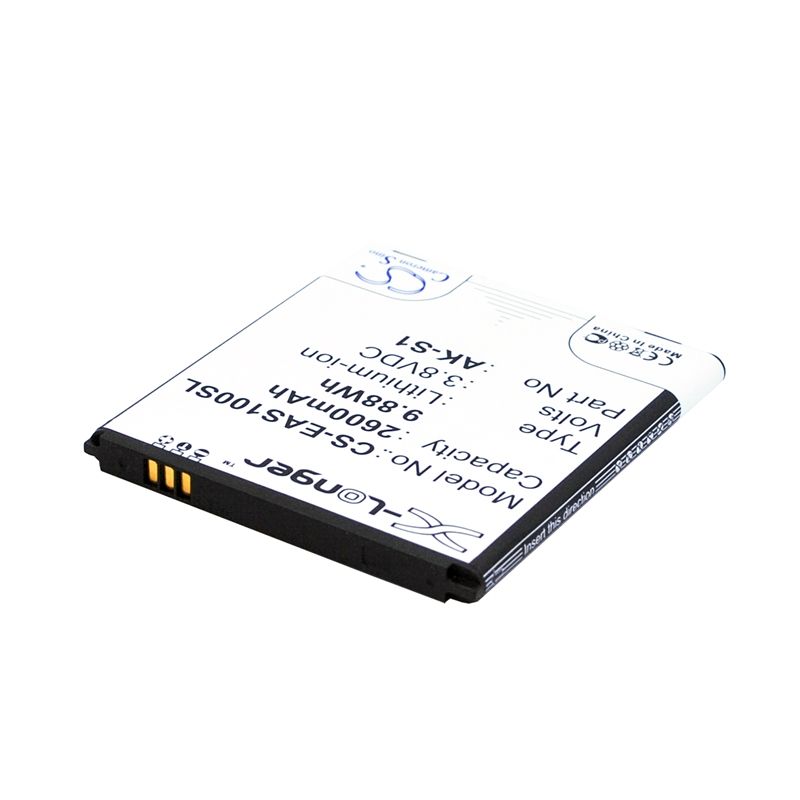 Li-ion Battery fits Emporia, smart, smart 1 3.8V, 2600mAh Mobile & SmartPhone Cameron Sino Technology Limited