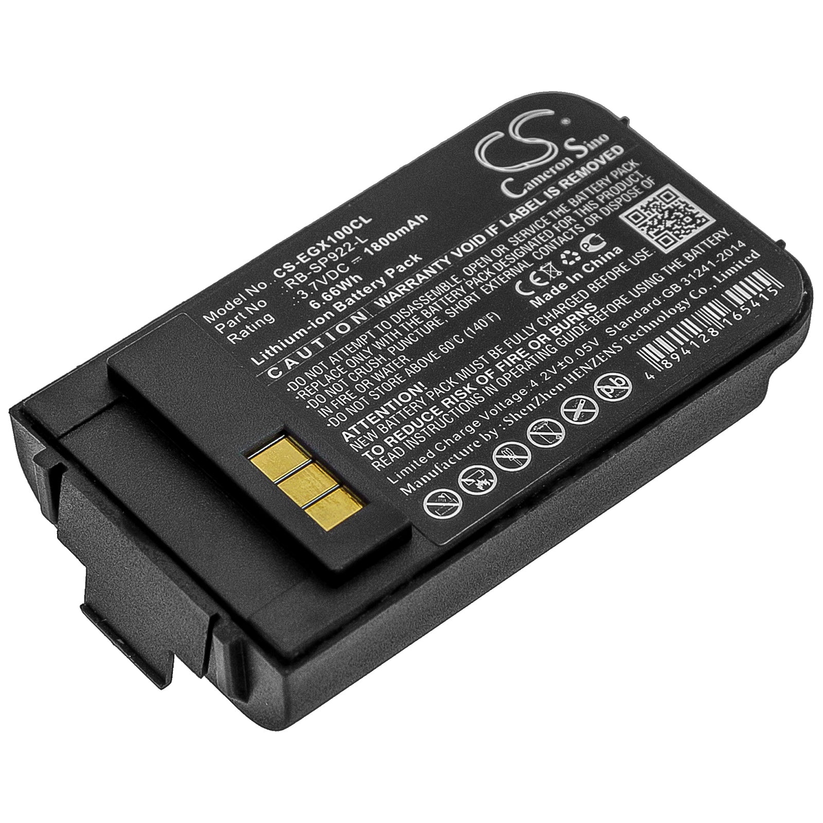 Li-ion Battery fits Engenius, Durafon 1x, Durafon 4x, Durafon Pro 3.7V, 1800mAh Cordless Phone Cameron Sino Technology Limited