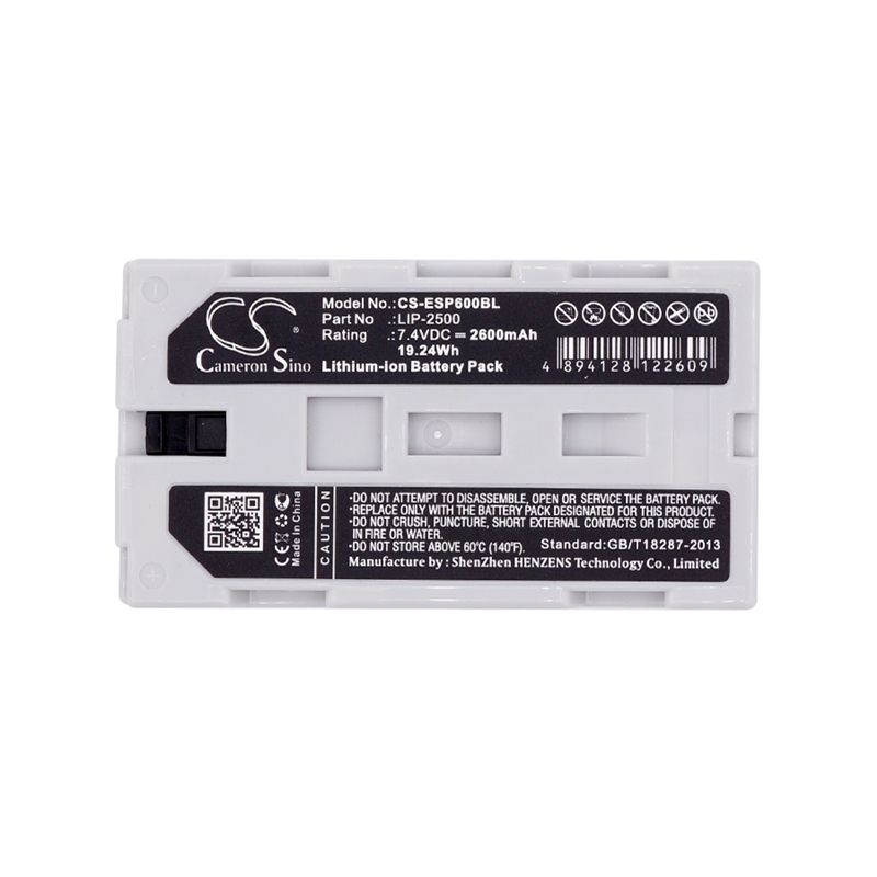 Li-ion Battery fits Epson, M196d, Mobilink Tm-p60, 7.4V, 2600mAh Portable Printer Cameron Sino Technology Limited