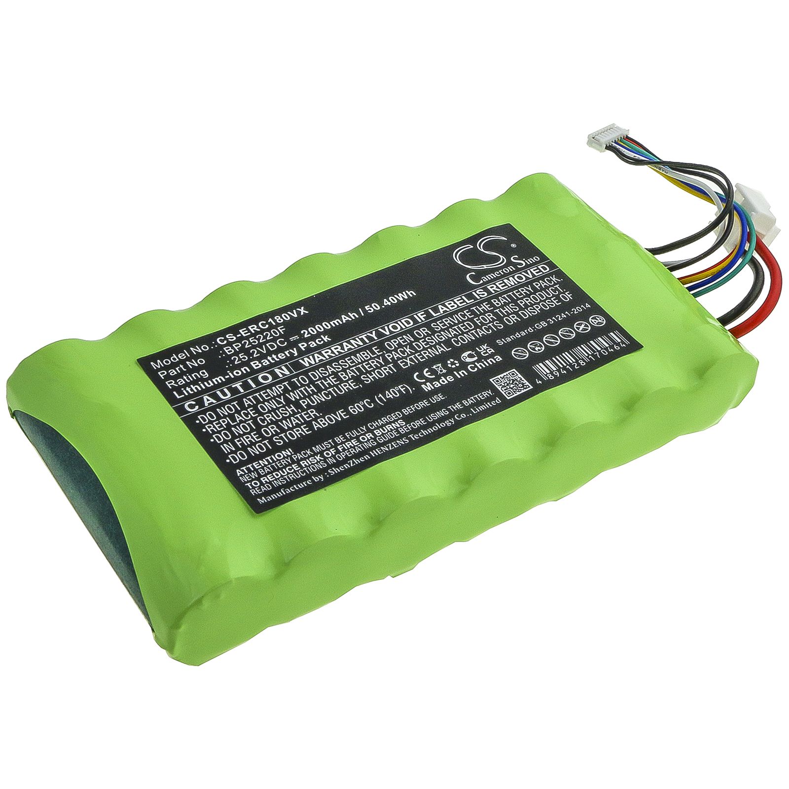 Li-ion Battery fits Eureka, Nec180 Pro 25.2V, 2000mAh Vacuum Cameron Sino Technology Limited