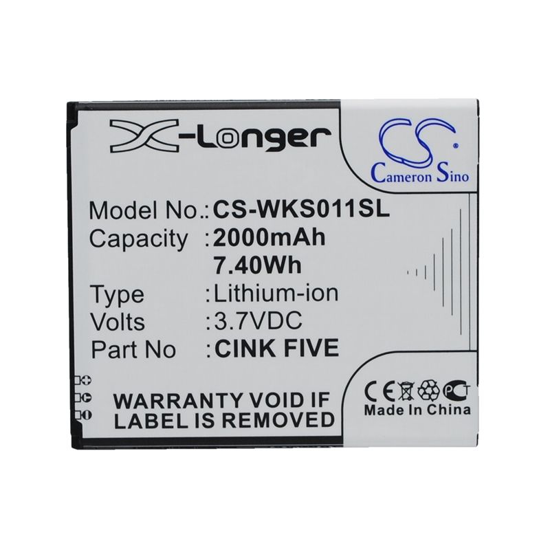 Li-ion Battery fits Explay, x-tremer, fly, iq451 3.7V, 2000mAh Mobile & SmartPhone Cameron Sino Technology Limited