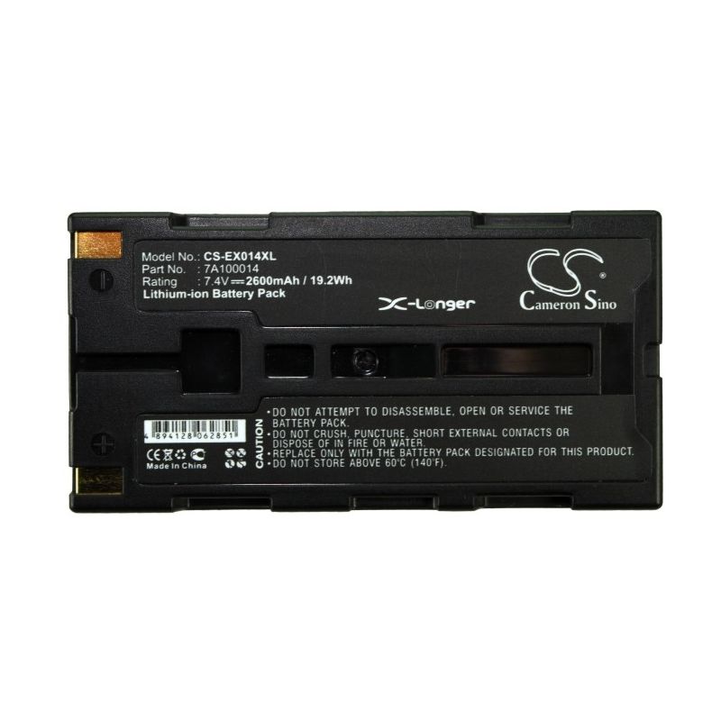 Li-ion Battery fits Extech, Andes 3, Apex 2, Apex 3 7.4V, 2600mAh Portable Printer Cameron Sino Technology Limited