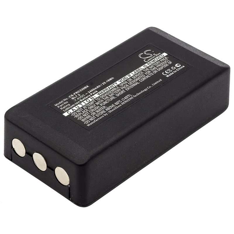 Li-ion Battery fits Falard, Rc 012, Rc12, Rc12r 7.4V, 3400mAh Crane Remote Control Cameron Sino Technology Limited