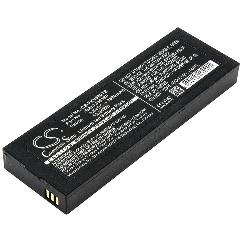Li-ion Battery Fits Fanvision, K-ivt-300-gd-b, Fanvision 3.6v, 3600mah DVB-T Cameron Sino Technology Limited
