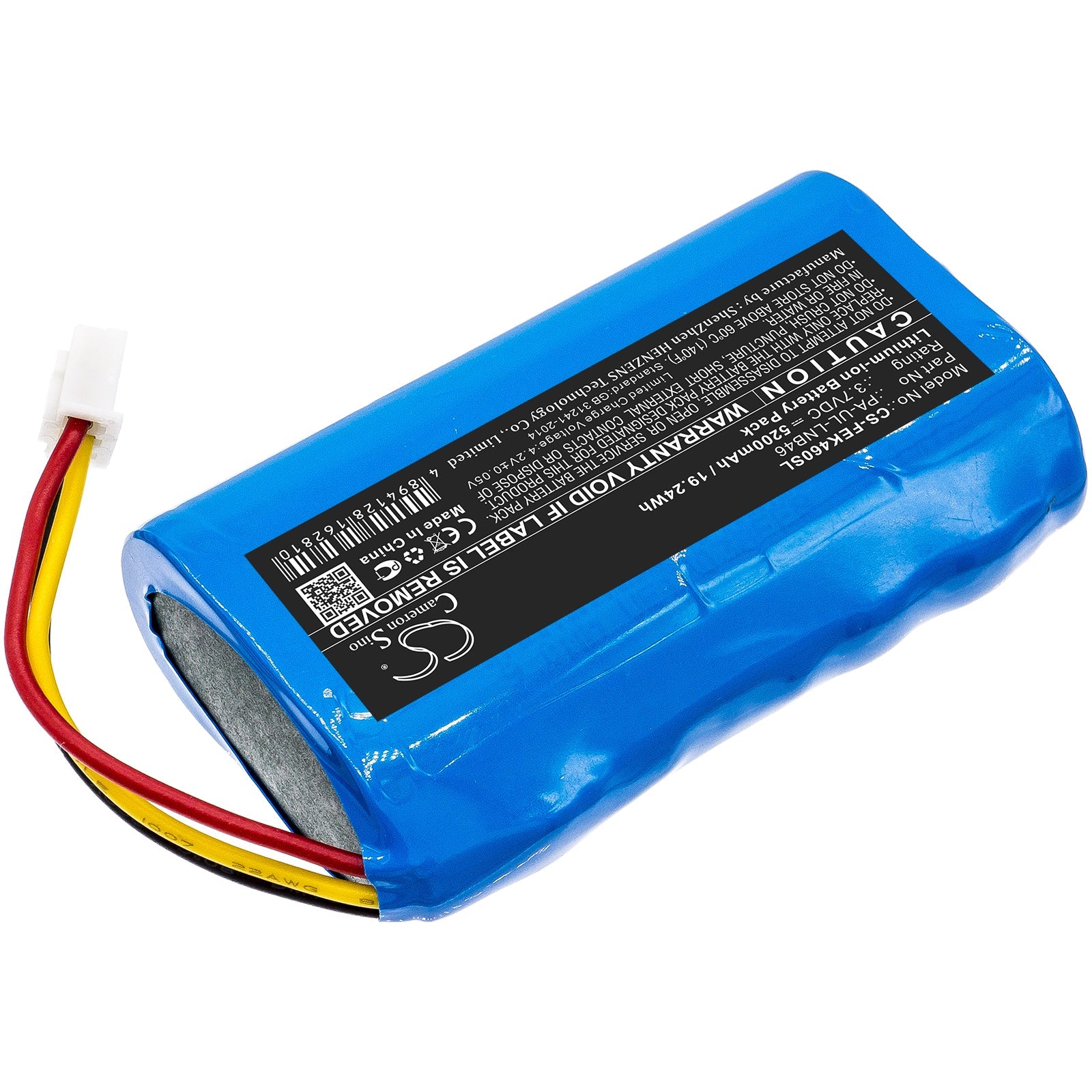 Li-ion Battery fits Fey Elektronik, Pa-ul-lnb46 3.7V, 5200mAh Battery Pack Cameron Sino Technology Limited