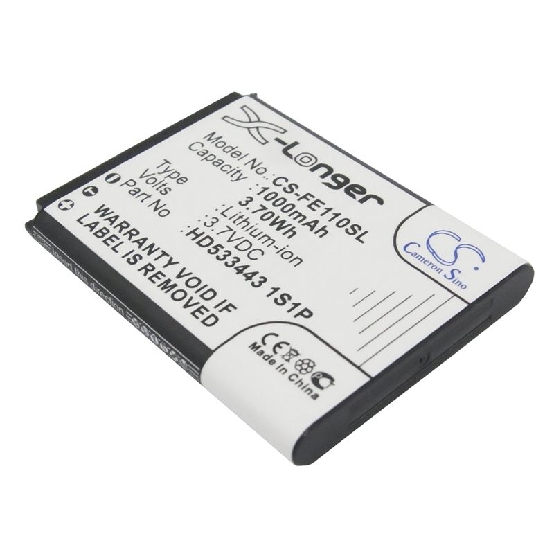 Li-ion Battery Fits Fiio, E11, Fiio 3.7v, 1000mah Amplifier Cameron Sino Technology Limited