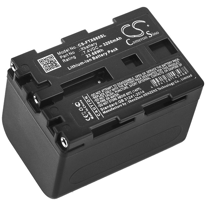Li-ion Battery fits Fluke, Tix1000, Tix620, Tix640 7.4V, 3200mAh Thermal Camera Cameron Sino Technology Limited
