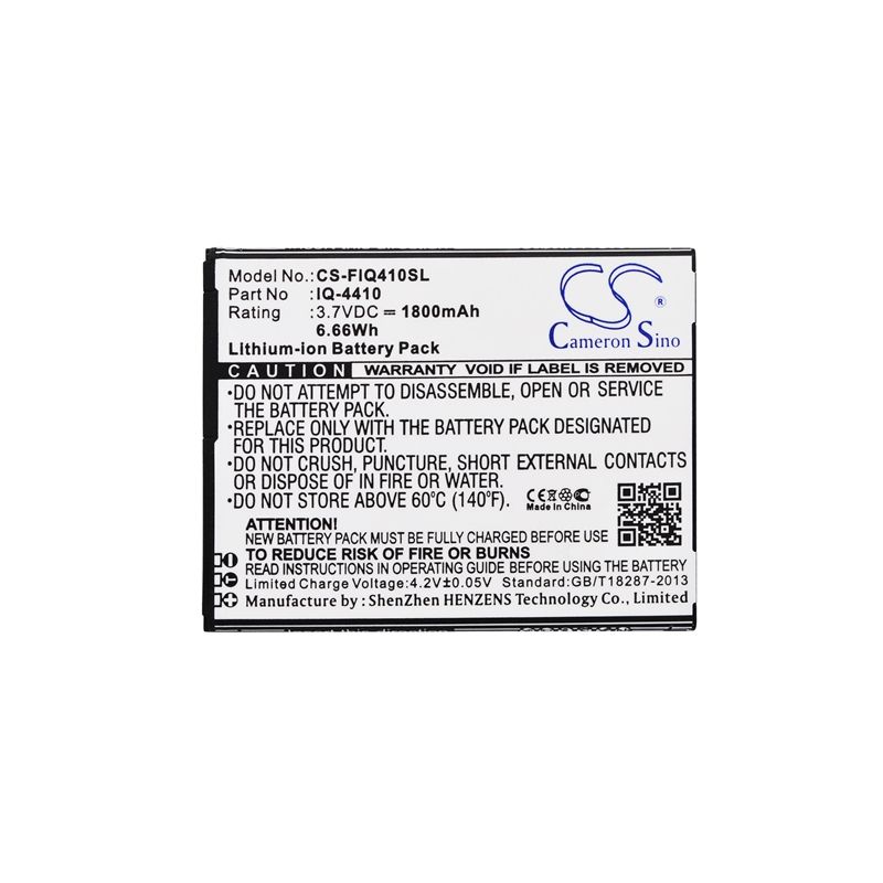 Li-ion Battery fits Fly, iq-4410, myphone, s-line 3.7V, 1800mAh Mobile & SmartPhone Cameron Sino Technology Limited (Suspended)