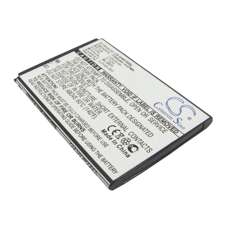 Li-ion Battery fits Fly, iq235, gionee, gn100 3.7V, 1100mAh Mobile & SmartPhone Cameron Sino Technology Limited