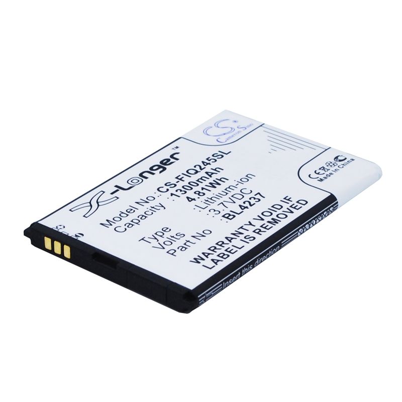 Li-ion Battery fits Fly, iq245, iq245 wizard, iq246 3.7V, 1300mAh Mobile & SmartPhone Cameron Sino Technology Limited