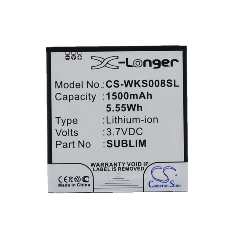 Li-ion Battery fits Fly, iq442, ngm, wemove miracle 3.7V, 1500mAh Mobile & SmartPhone Cameron Sino Technology Limited