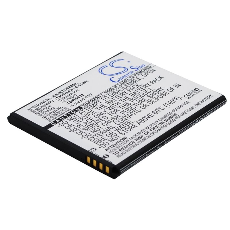 Li-ion Battery fits Fly, iq442, quad miracle 2, k-touch 3.7V, 1300mAh Mobile & SmartPhone Cameron Sino Technology Limited