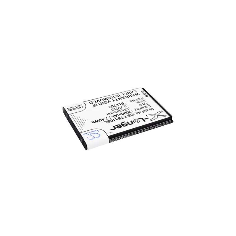 Li-ion Battery fits Fly, ts110 3.7V, 2000mAh Mobile & SmartPhone Cameron Sino Technology Limited