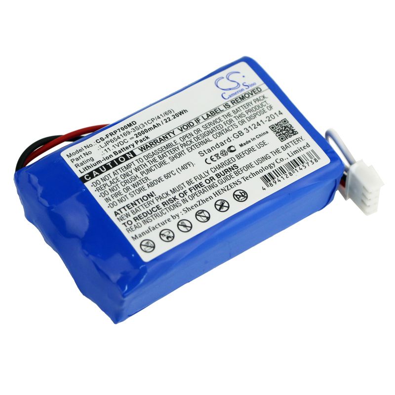 Li-ion Battery fits Fresenius, Fbalco0059, Infusion Vp7 Pumps, Vp7 11.1V, 2000mAh Medical Cameron Sino Technology Limited