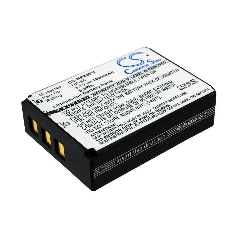 Li-ion Battery Fits Fujifilm, Finepix F305, Finepix Sl1000, Finepix Sl240 3.7v, 1600mah Camera Cameron Sino Technology Limited