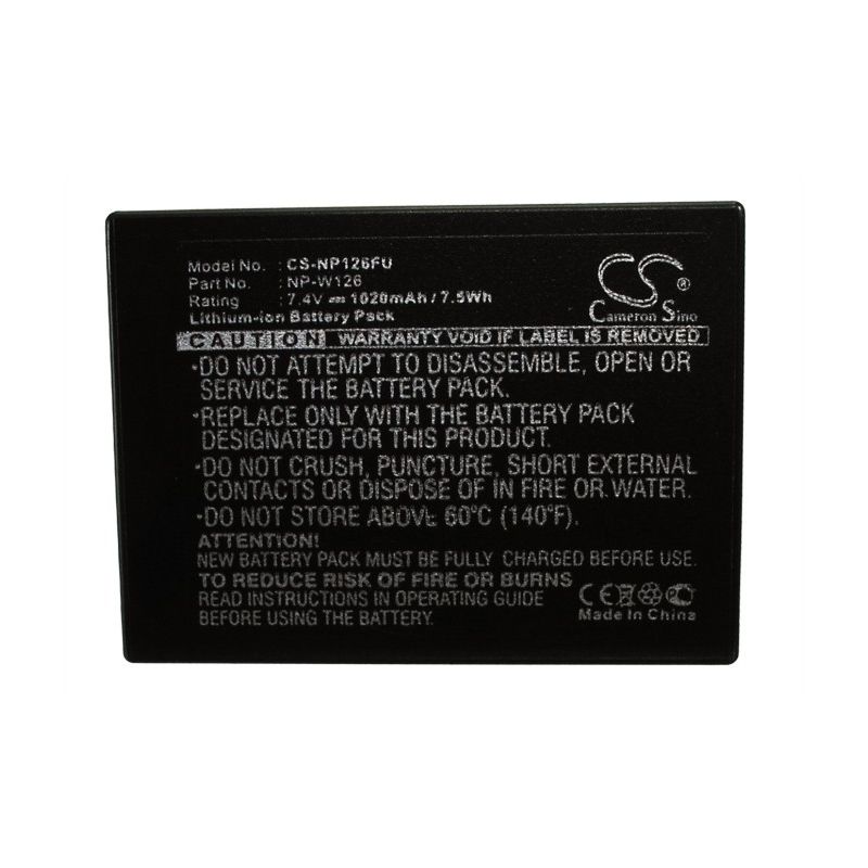 Li-ion Battery Fits Fujifilm, Finepix Hs30, Finepix Hs30exr, Finepix Hs33exr 7.4v, 1020mah Camera Cameron Sino Technology Limited