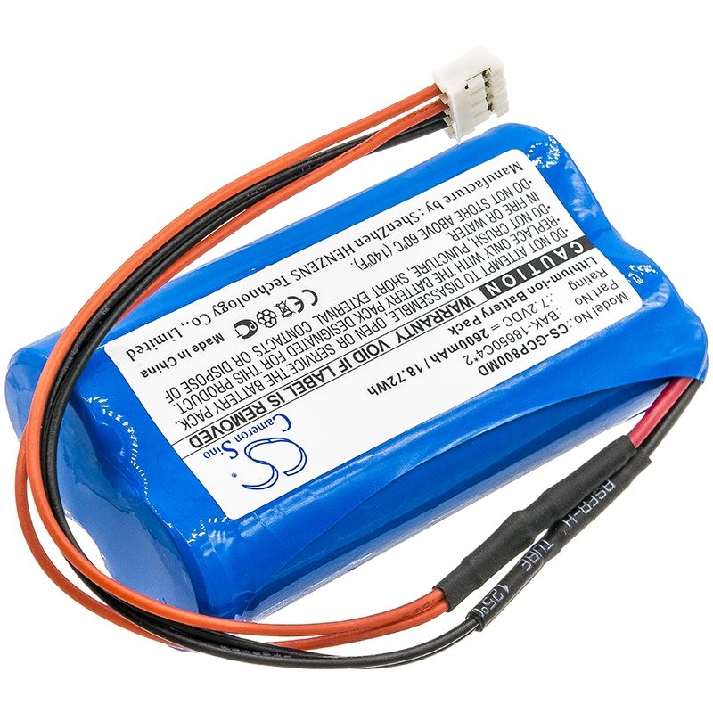 Li-ion Battery fits G-care, Sp-800, G-care 7.2V, 2600mAh Medical Cameron Sino Technology Limited