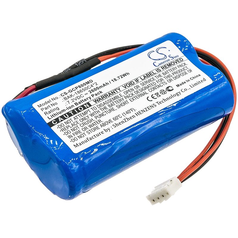 Li-ion Battery fits G-care, Sp-800, G-care 7.2V, 2600mAh Medical Cameron Sino Technology Limited
