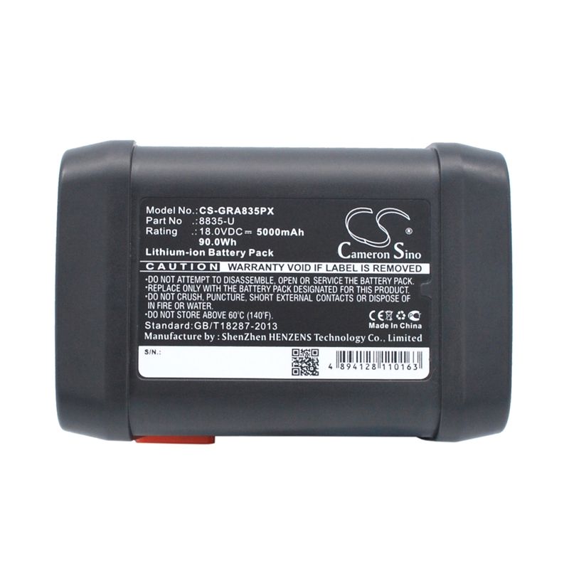 Li-ion Battery Fits Gardena, 48-li, 8840, 8841 18.0v, 5000mah Gardening Tools Cameron Sino Technology Limited