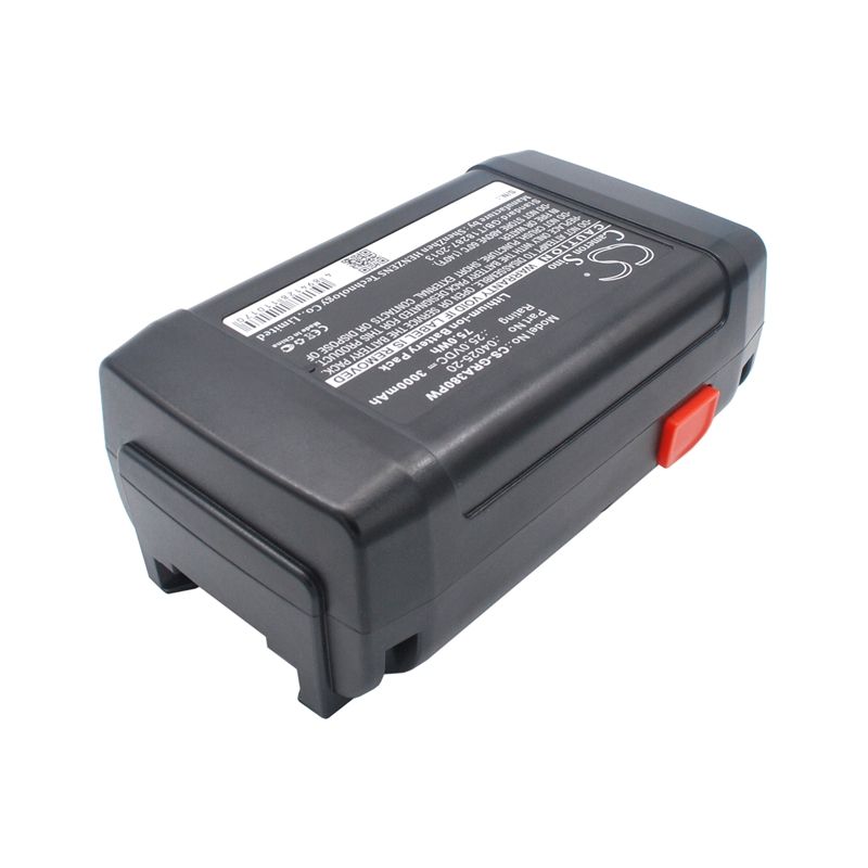 Li-ion Battery Fits Gardena, Accu-spindelmaher 380 Li, Spindelmaher 380 Li, 25.0v, 3000mah Lawn Mowers Cameron Sino Technology Limited