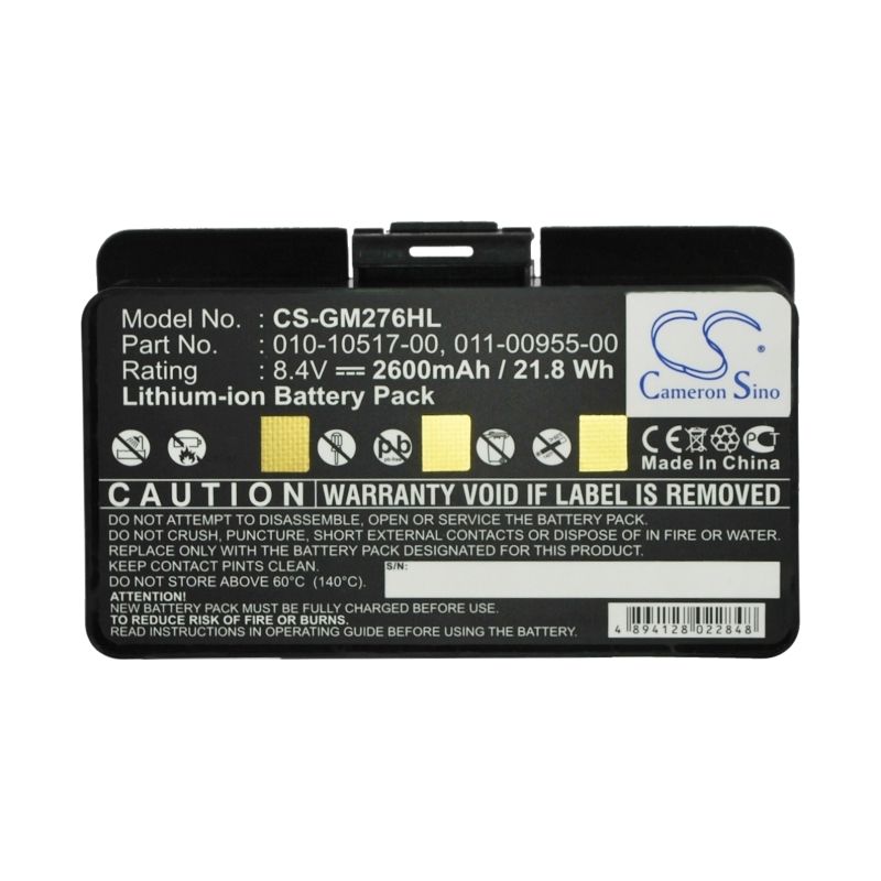 Li-ion Battery fits Garmin, 010-00543-00,100054300,3.5801E+12 8.4V, 2600mAh GPS & Navigator Cameron Sino Technology Limited