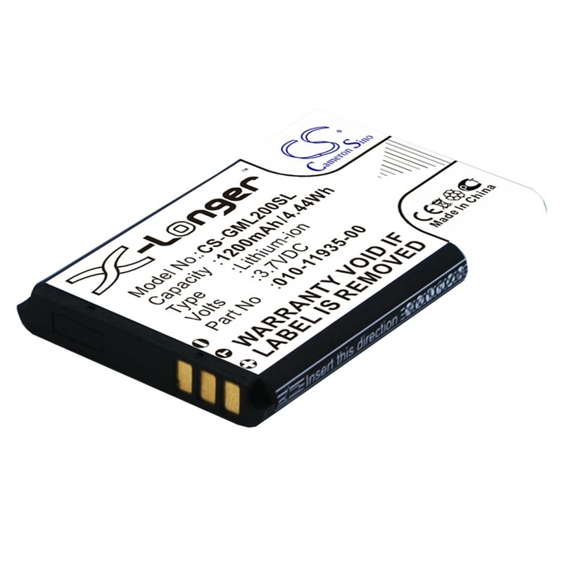 Li-ion Battery fits Garmin, 010-01055-15, 010-02184-01 3.7V, 1200mAh GPS & Navigator Cameron Sino Technology Limited